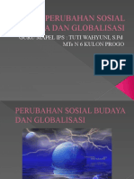 Perubahan Sosial Budaya Dan Globalisasi