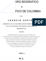 Ospina Diccionario Bio y Biblio Col T.III. MOR - ZUÃ Con Texto