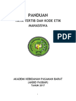 Panduan Tata Tertib Dan Kode Etik Mahasiswa Politeknik Kesehatan Akbid Pasbar