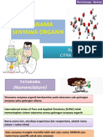 TATANAMA SENYAWA ORGANIK