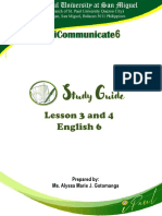 Week 3 Study Guide English 6