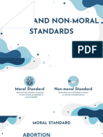 Moral vs non-moral standards