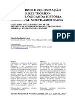 Capitalismo E Colonização Nas Matrizes Teórico-Metodológicas Da História Ambiental Norte-Americana