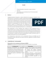 Silabo - Curso Autoinstructivo Calidad Educativa, Evaluación y Mejora Continua