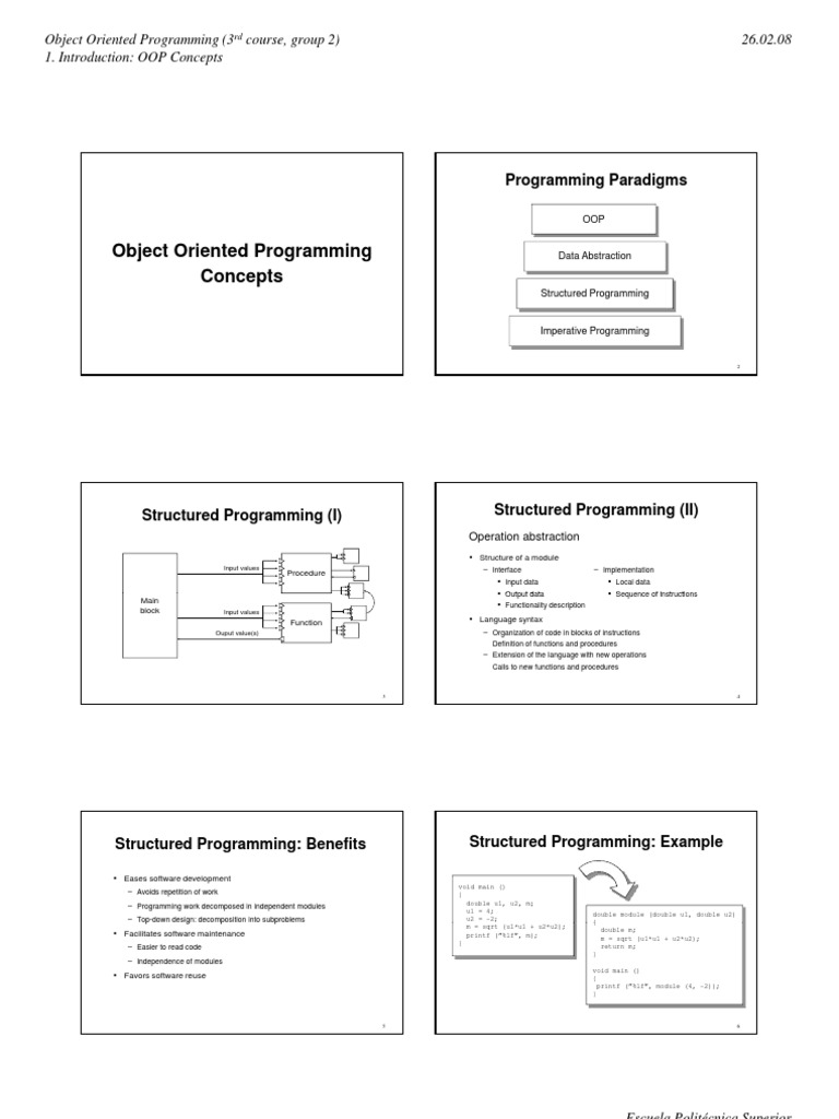OOP Concepts and Applications Overview | PDF