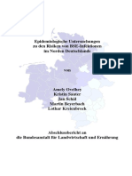 Epidemiologische Untersuchungen zu den Risiken von BSE-Infektionen im Norden Deutschlands