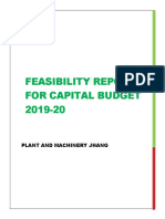 FEASIBILITY REPORT For Plant and Machinery