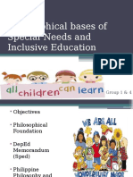 Philosophical Bases of Special Needs and Inclusive Education