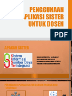 Panduan SISTER Untuk Dosen Poltekkes TJK