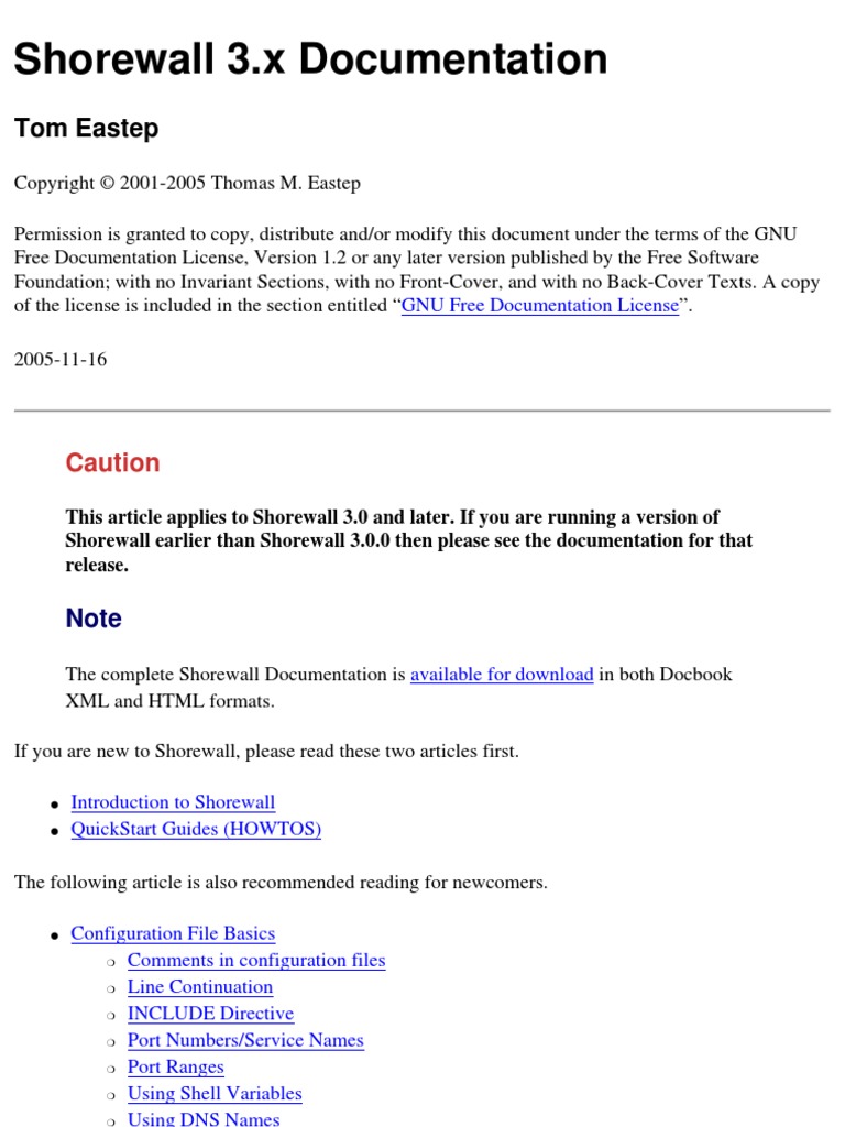 Voici Du Code Ascii : 31 2b 3f 3d 39 Shorewall-3 0 | PDF | Free Software | Computer Networking