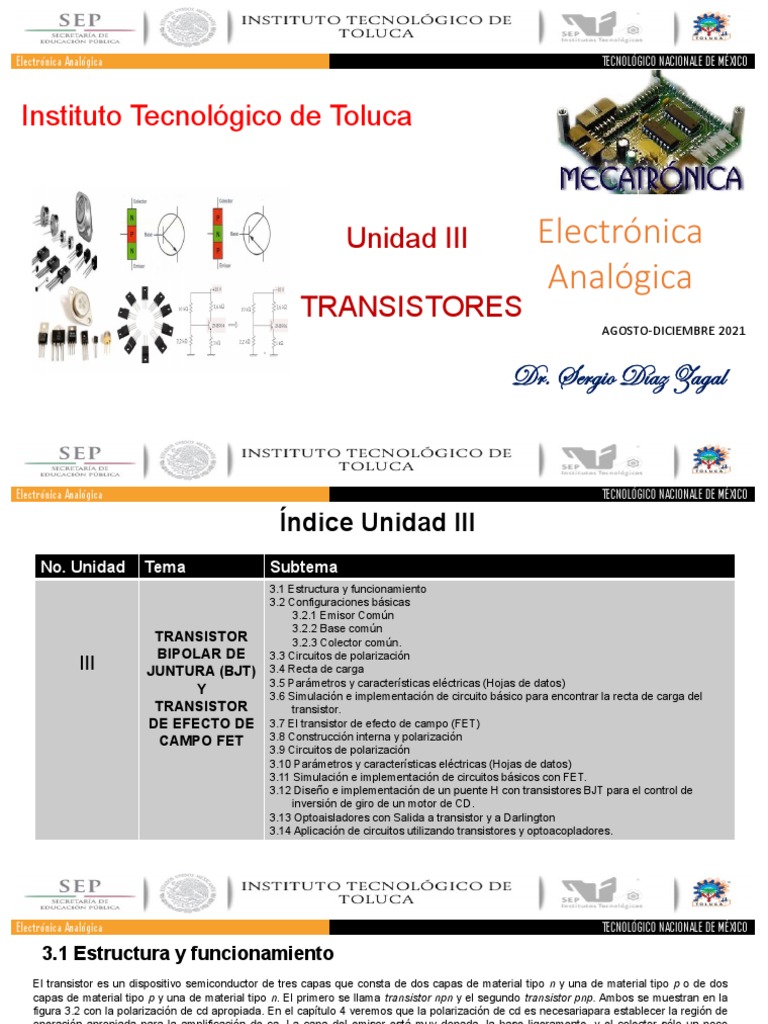 Funcionamiento y Estructura de Transistores | PDF | Transistor de unión ...