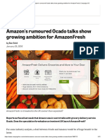 Amazon's Rumoured Ocado Talks Show Growing Ambition For AmazonFresh - Campaign US