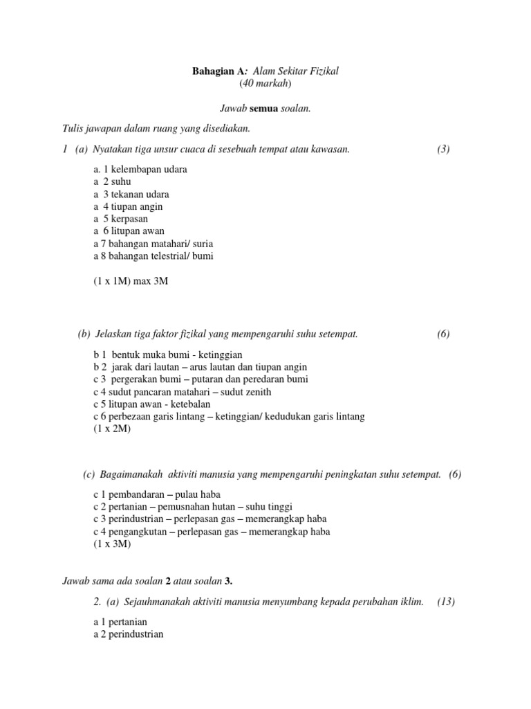 Soalan Skema Jawapan S2 Melaka Pdf