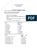 The Present Perfect Simple Tense