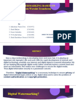 Digital Watermarking Based On DWT (Discrete Wavelet Transform)