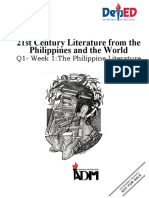 21st Century Literature From The Philippines and The World