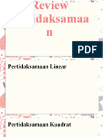 Review Pertidaksamaan