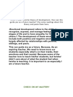 Which Is Your Favorite Theory of Development. How Can This Guide You As A Future Teacher? Clip Some Readings About This Theory and Paste Them Here