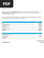 Salary Certificate