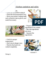 Guideline For Kitchen Sanitation and Safety: Armando V. Fulong JR