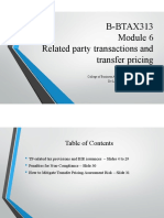 B-BTAX313 Module 6 (Related Party Transactions and Transfer Pricing)