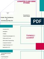 Ai Master Class Using Python