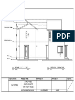 Elevation A Proposed Renovation To Two Story House: Roof Apex Top of Gable Wall
