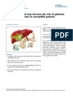 Obeticholic Acid May Increase The Risk of Gallstone Formation in Susceptible Patients