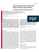 Heparin-Binding EGF-like Growth Factor Accelerates Keratinocyte Migration and Skin Wound Healing