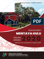 Kecamatan Mentaya Hulu Dalam Angka 2020