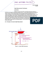 USACE ENGINEER MANUALS Single Beam Acoustic Depth Measurement Tehhniques