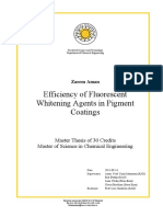 Efficiency of Fluorescent Whitening Agents in Pigment Coatings