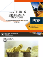 Pertemuan 6 - Belerang Bentonit