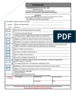 Ministry Order No. 210 Anti-Dummy Checklist