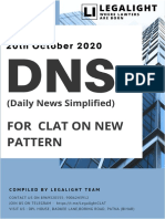(20-10-2020) DNS For CLAT 2021 On New Pattern