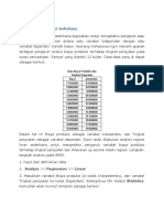 Analisis Regresi Linier Sederhana