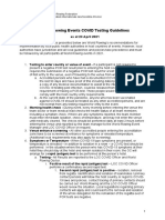 World Rowing COVID Testing Guidelines