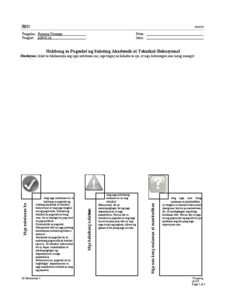 05 Worksheet 19 | PDF