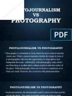 Photojournalism VS: Photography