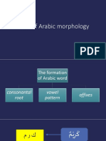 Basic of Arabic Morpholog