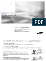 Samsung DVD Camcorder VP-dx100 Eng Ib 0725-b
