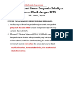 Analisis Regresi Linear Berganda Sekaligus Uji Asumsi Klasik Dengan SPSS@Somad - Daqoms