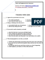 Gen Chem I Lab 1 - Laboratory Safety