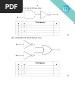 Complete The Truth Table For This Logic Circuit:: 9608/31/M/J/15 © UCLES 2015