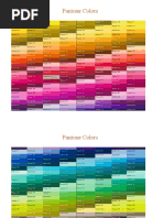 Printable Pantone Color Chart