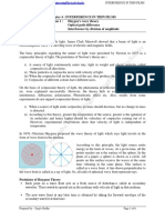 Interefenrece in Thin Films Session 1 (Huygenes Wave Theory and Optical Path Difference)