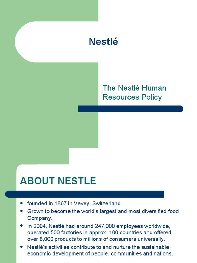 nestle hrm case study