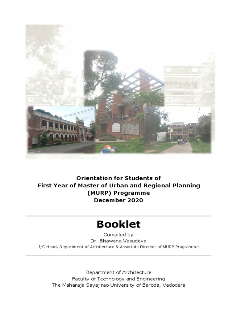 MURP Program Orientation 2020 Booklet | PDF | Geographic Information ...