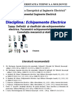 Definiții - Și Clasificări Ale Echipamentelor Electrice