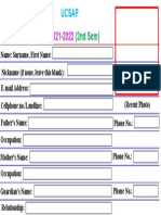 Students Personal Data SPD 2nd Sem AY 2021-2022